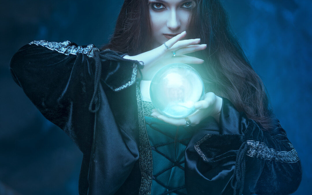 Witch with orb