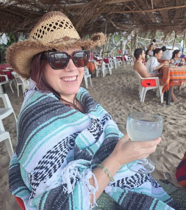 The author in Mexico